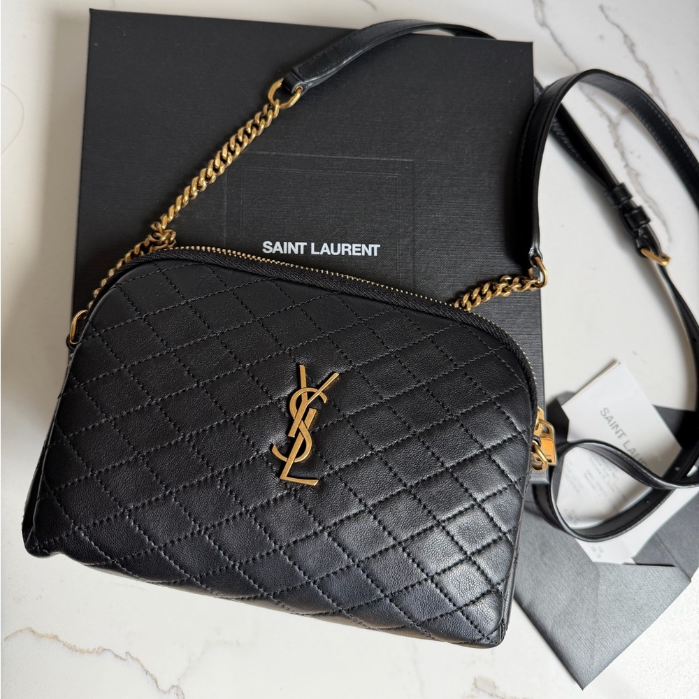 Saint Laurent Gaby YSL Crossbody Bag in Quilted Leather - Picture 2 of 10